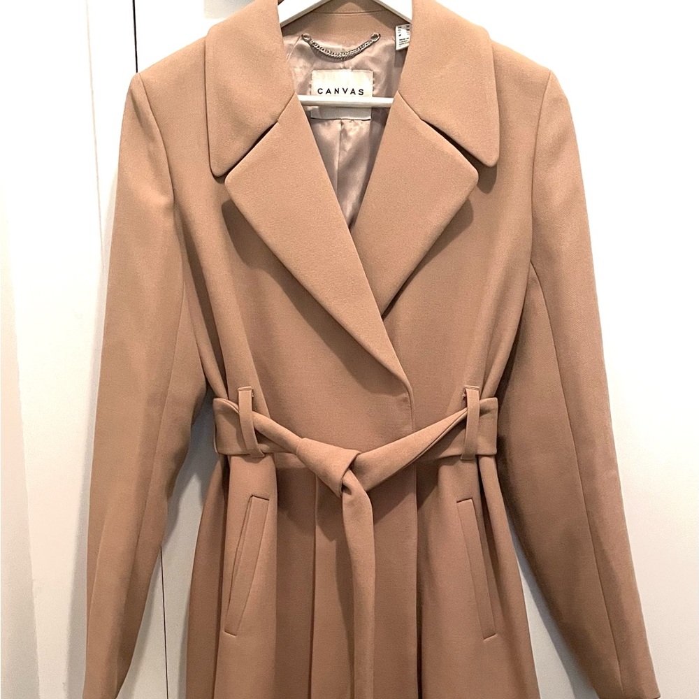 Lands' End Tan Trench Coat